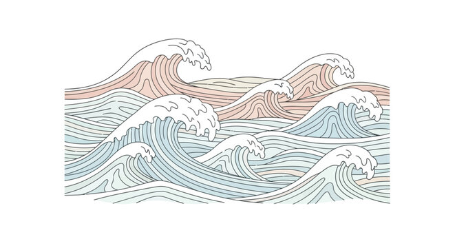 Waves Ocean Sea Water Movement.