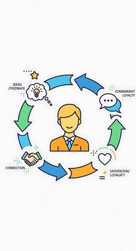 Customer Loyalty Cycle - Building Strong Relationships for Business Growth.