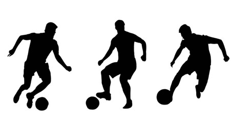 football players silhouettes in different actions © ALI