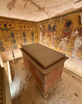 A view from the Temple of Tutankhamun (KV62) in the Valley of the Kings, Luxor, Egypt.
