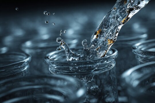 Scientific Chemical Assessment of a Water Sample in a Test Tube for Potability