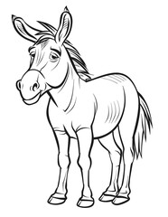 Fototapeta premium Animal Adults Coloring Pages, Animal Coloring Page, Animals Coloring Book, Animals Outline, Animals Lineart