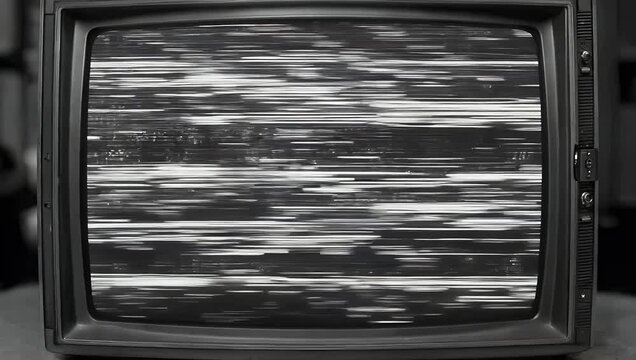 Realistic TV static overlay featuring black and white no signal noise and glitch textures providing high quality distressed pattern for retro video transitions