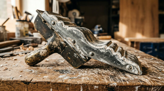 Running Mould Template for Creating Plaster Cornices