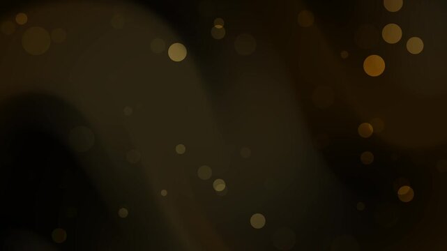 Blurred abstract background with black and brown hues, featuring bokeh lights in an indistinct pattern suitable for backgrounds or design projects.