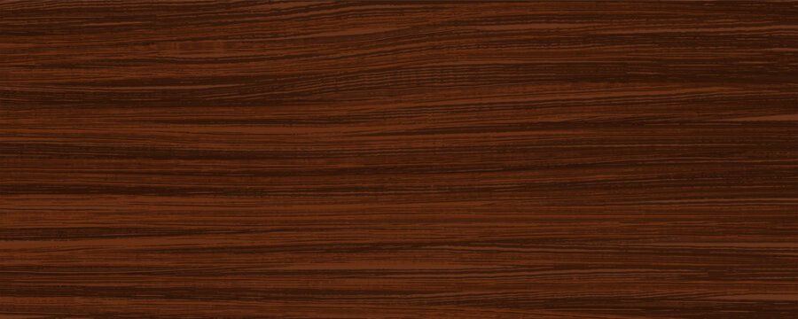 Redwood texture with horizontal veins. Dark mahogany wood background. Dried planks. Painted wooden swatch for laminate. Wood grain