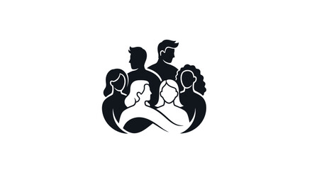 Obraz premium Diverse group of people forming a community or team
