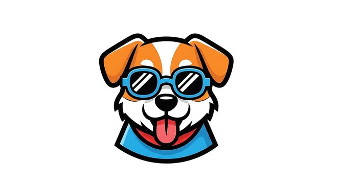 Cute cartoon-style tiger head mascot vector illustration with playful puppy-like expression, warm brown tones, and a happy lovable animal character design