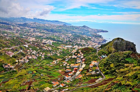 Panoramic View of Funchal, Madeira, from the Hillside