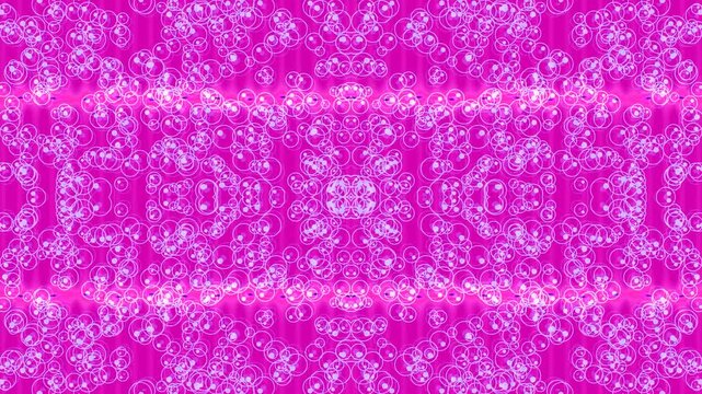 Vivid Abstract Blue Pattern with Bubbles and Swirls for Visual Effects