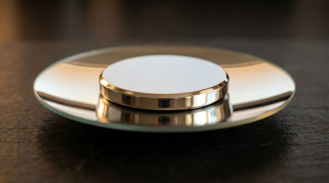 Euler Disc Spinning with Hypnotic Motion on Reflective Base