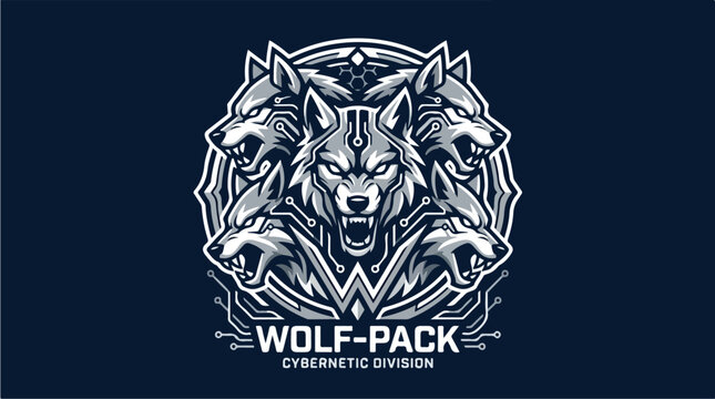 Wolf pack cybernetic division logo.