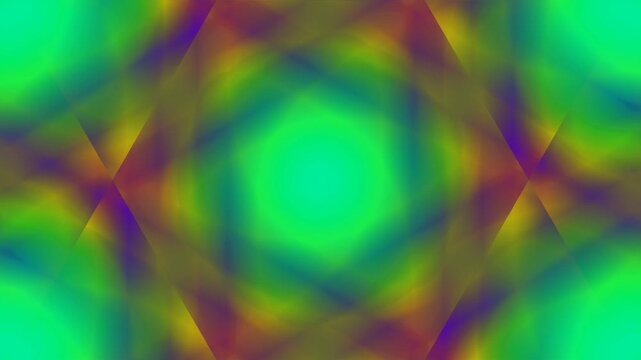Abstract Colorful Geo Pattern with Green and Blue Tones
