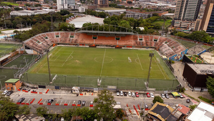 Envigado, Antioquia - Colombia. February 8, 2026. The Polideportivo Sur Stadium is a football stadium where the municipal team Envigado FC plays