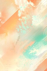 Obraz premium Vibrant abstract background featuring diagonal lines and splashes of color in shades of orange and teal hues beautifully