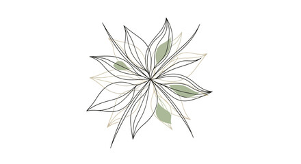 Obraz premium Detailed Drawing of a Flower.