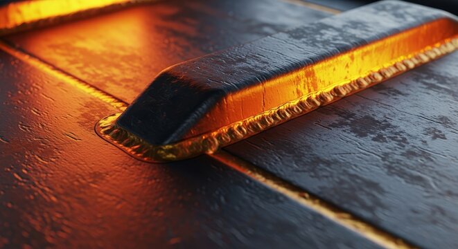 A super close-up reveals the rugged, heat-resistant metal surface of a deck blast deflector, showing its durable engineering, heavy duty, industrial safety, jet deflector