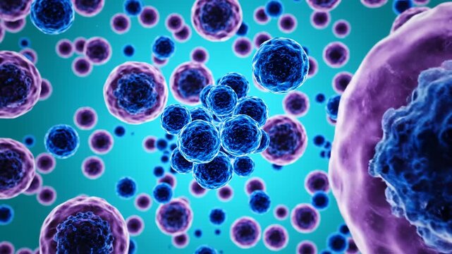 Cellular structure under microscope