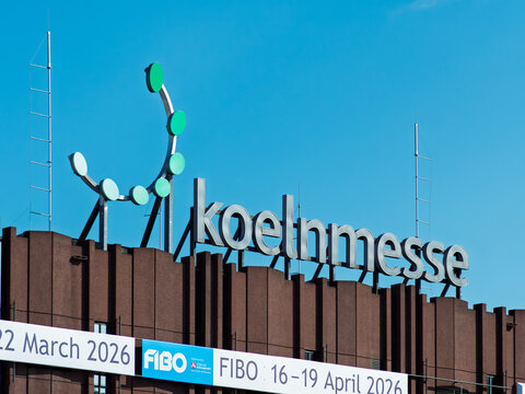 Koelnmesse Exhibition Center Signage Under Clear Blue Sky