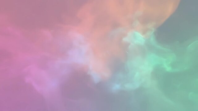 Colorful Cloudscape with Pink Blue Soft Clouds and Dreamy Atmosphere