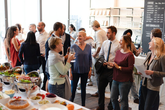Casual networking event with refreshments.