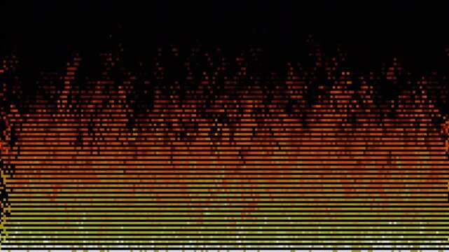 Abstract Glitchy Digital Noise Background with Heat Map Colors
