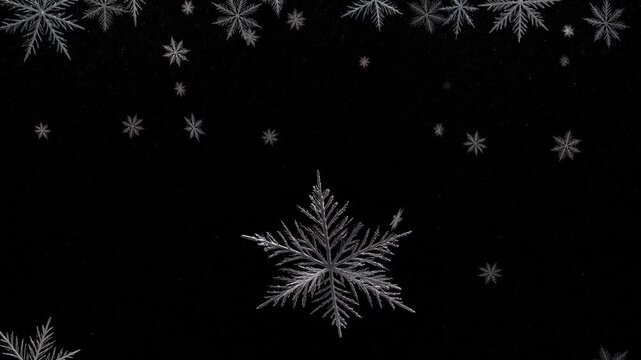 Festive Snowflake Background for Winter Holiday Greeting Cards
