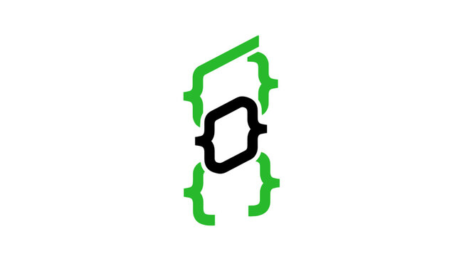 Abstract Code Brackets Symbol Technology Graphic