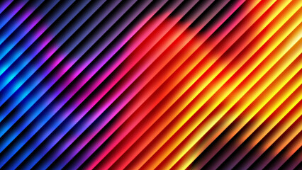 Vibrant diagonal stripes in rainbow colors