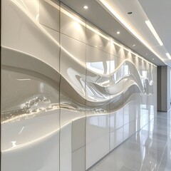 Obraz premium Modern interior wall design abstract concept