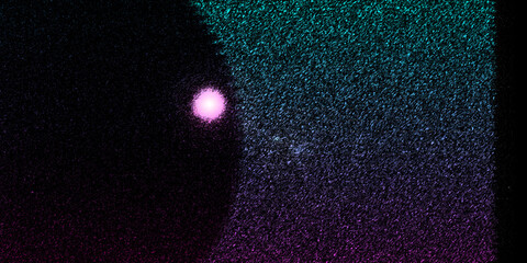 Abstract cosmic background with a glowing pink star and textured nebula © designstock