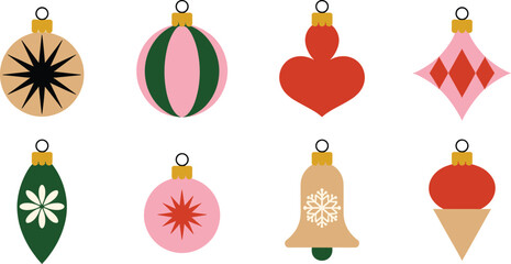 Obraz premium Colorful christmas ornaments 