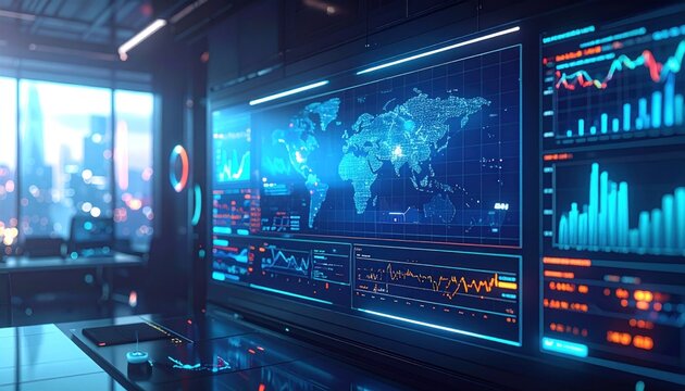 Modern data visualization display