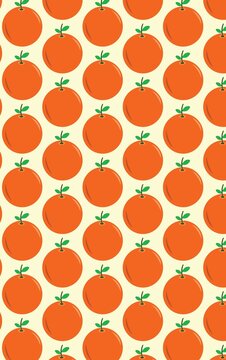 Oranges fruit pattern for healthy snack food theme background