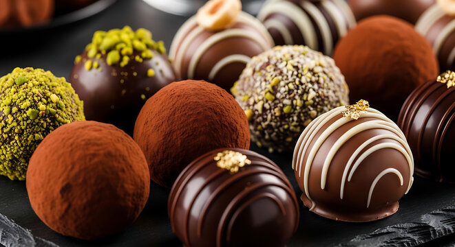 Chocolate truffles assortment