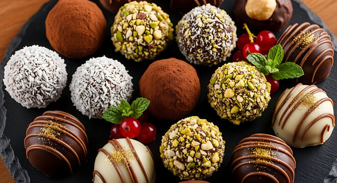 Chocolate truffles assortment