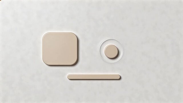 Minimalist abstract shapes on textured surface