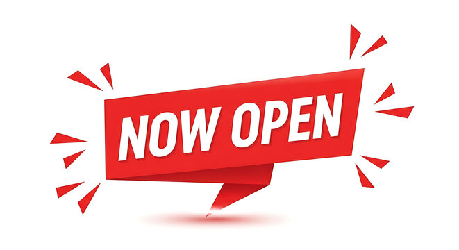 Now open red speech bubble with white background