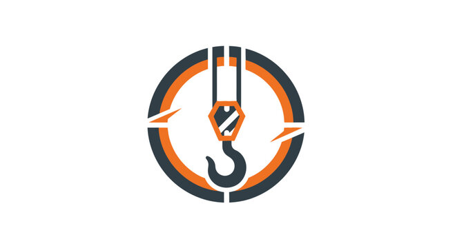 Industrial Crane Logo Design: A Modern Emblem for Lifting and Construction Services