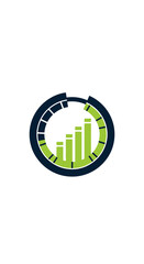 Fototapeta premium Innovative Visual Representation Depicting Time Management and Financial Growth Strategy