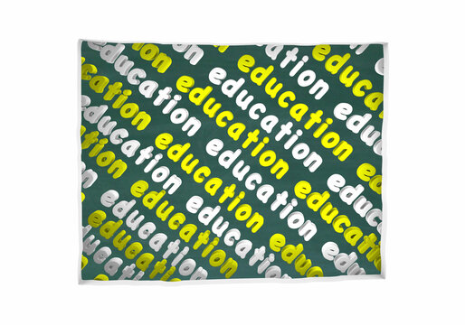 Wyoming WY Education School Board District State Map Student Learning 3d Illustration