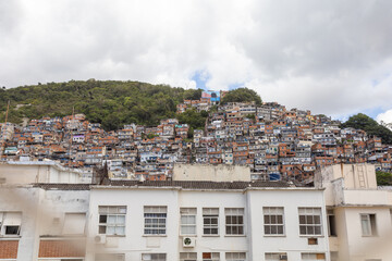 Obraz premium View of Cantagalo Hill in Rio de Janeiro.