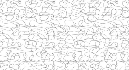 Obraz premium Monochromatic Wavy Line Autostereogram Background: Abstract Repeating Pattern with Hidden 3D Optical Illusion