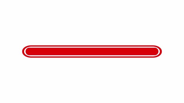 Loading bar animation with person tag 0% to 100% on a transparent background, 4k Video animation with alpha channel,progress bar animation.