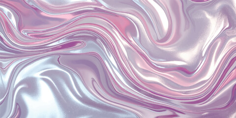 Fototapeta premium A flowing liquid abstract background features soft pink and purple waves with a silk texture and light blue swirls for a motion-filled wallpaper design