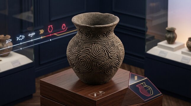 Jomon clay pot cord patterns