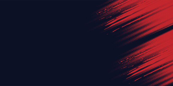 Black and red abstract grunge background with halftone style modern arts sport background abstract