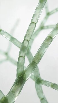 Microstructure of fungal hyphae