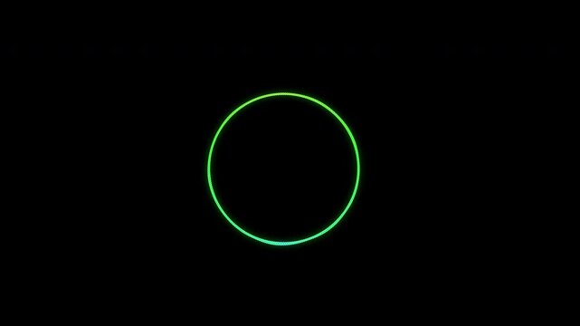 Elegant circle audio spectrum animation with soft glowing lines forming a continuous audio loop on alpha channel background 4K video resolution.