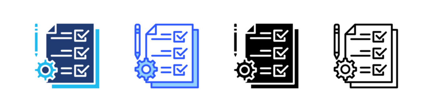 Project Multi Style Icon Set Vector 